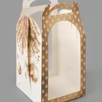 Складная коробка под маленький торт «Золотые шары», 15 × 15 × 18 см