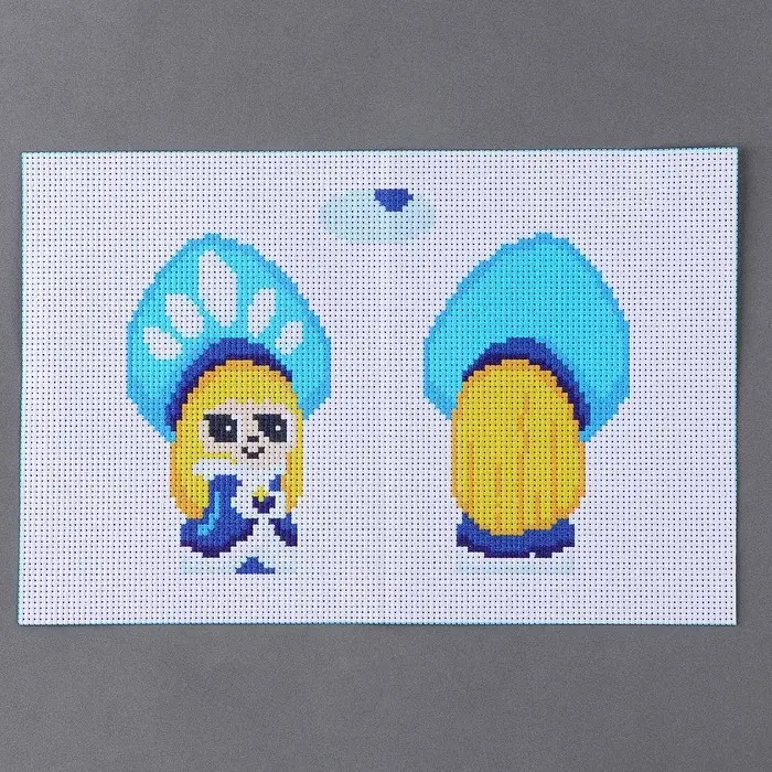 Вышивка крестиком на Новый год. Набор для создания игрушки &laquo;Милая снегурочка&raquo;