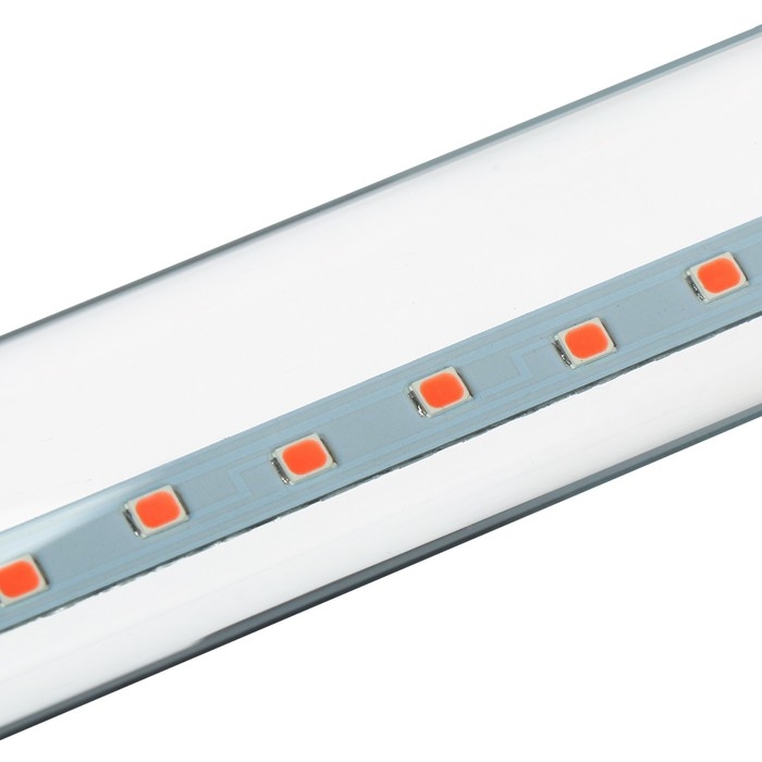 Фитолампа светодиодная, для растений, 9 Вт, T8, 600 мм, цоколь G13, IP20, сине-красный спектр, фиолетовая, «ЭРА»