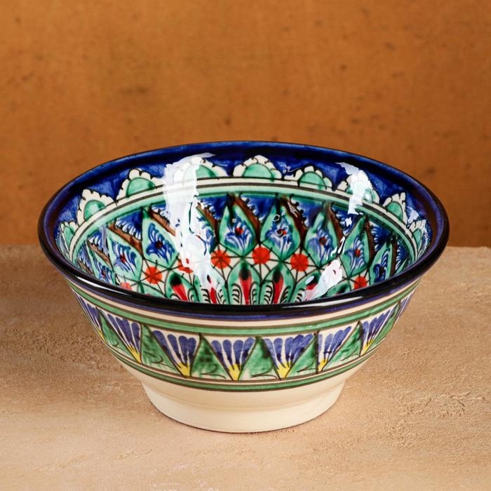 Коса Риштанская Керамика  Коса Риштанская Керамика "Узоры", 18 см, большая, микс