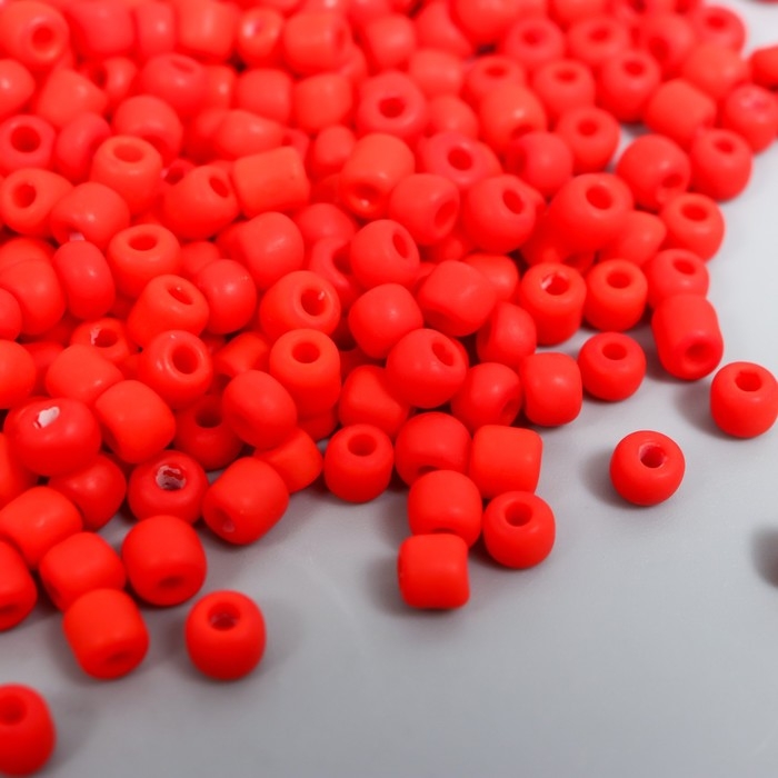 Бисер стекло 6/0  Бисер стекло 6/0 "Матовый. Красный каштан" 30 гр