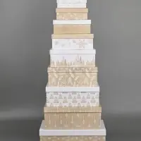 Коробка подарочная, набор 10 в 1 &laquo;Новогодний&raquo;, 12&times;7&times;4 - 32.5&times;20&times;12.5 см