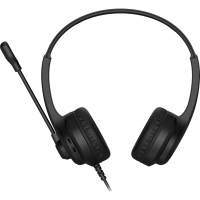 Гарнитура A4Tech HU-8 черный 2м накладные USB