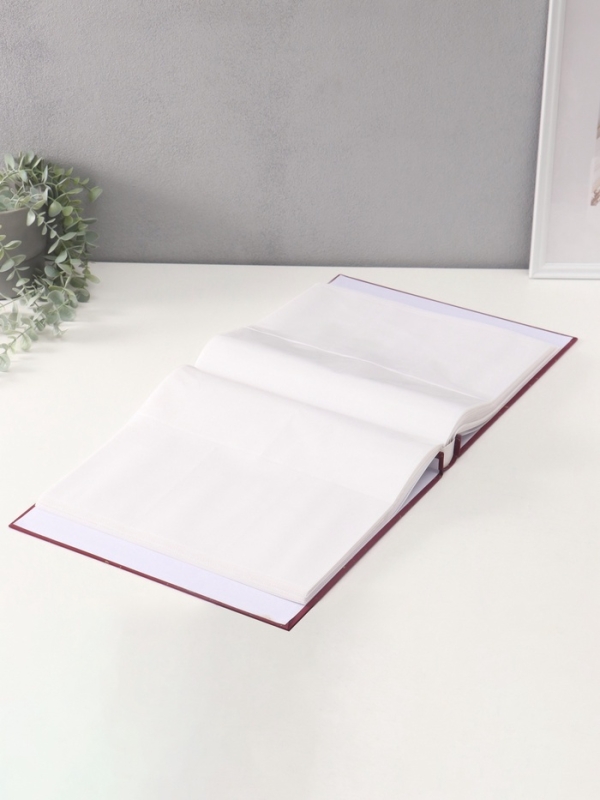 Фотоальбом на 500 фото 10х15 см Фотоальбом на 500 фото 10х15 см "Крапинки" в коробке бордовый 4,7х33х34 см