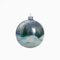Ёлочный шар &laquo;Снежная сказка&raquo;, d=9.5 см, МИКС