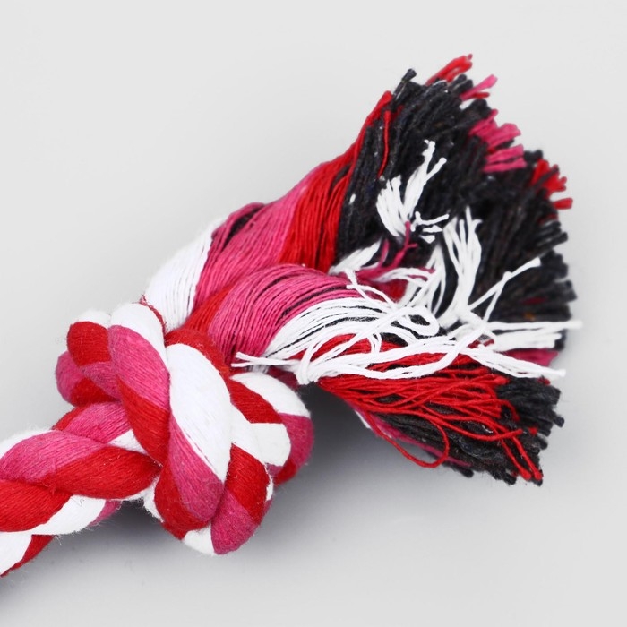 Игрушка тренировочная канатная Игрушка тренировочная канатная "3 узла", до 45 см, до 115 г, микс цветов