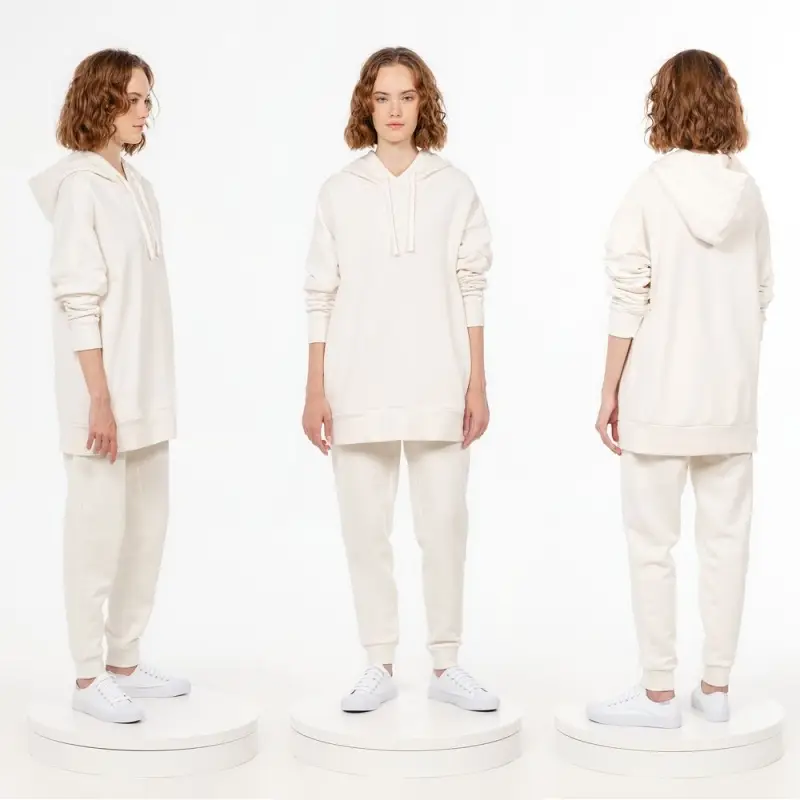 Худи унисекс H2, молочно-белое, размер XS/S Худи унисекс H2, молочно-белое, размер XS/S