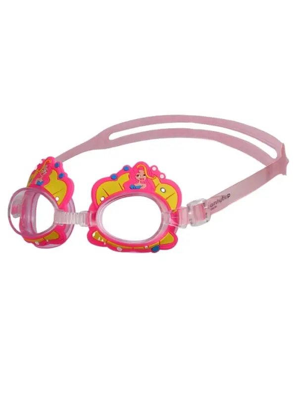 Очки для плавания детские ONLYTOP Swim &laquo;Русалка&raquo;, беруши, цвет розовый