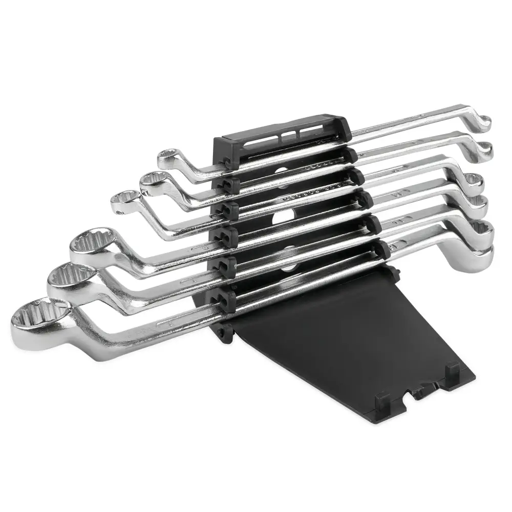 Набор ключей гаечных накидных изогнутых на держателе (6-17 мм) (6 предметов) JT KJ2N6P