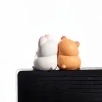 Мини - фигурка на монитор &laquo;Мишка и зайка&raquo;, набор 2 шт., 5&times;2.5&times;3.8 см