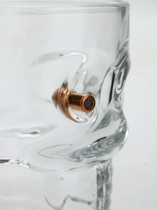 Кружка для пива Кружка для пива "Череп" с пулей, 350 мл