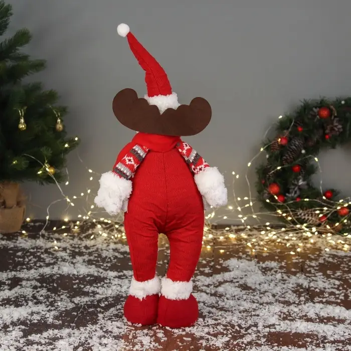 Игрушка мягкая &laquo;Олень-пузатик&raquo; стоит, 12&times;40 см, красный