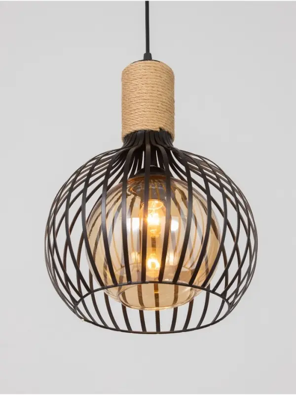 Светильник &laquo;Клубок&raquo; 1&times;40 Вт Е27 черный 28&times;28&times;28 см