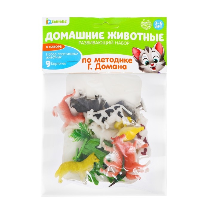 Развивающий набор «Домашние животные», по методике Домана, 9 карточек, 3-6 лет Развивающий набор «Домашние животные», по методике Домана, 9 карточек, 3-6 лет