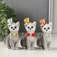 Фигурка &laquo;Кот в цилиндре&raquo;, 9&times;3.5&times;4.5 см, МИКС