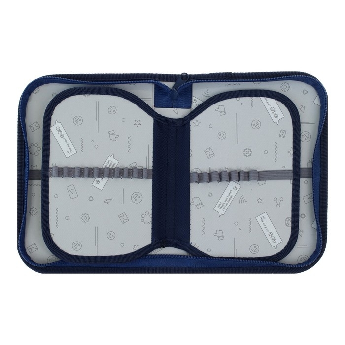 Пенал 3 секции, вкладка внутри, 140 х 210 х 40 мм, тканевый, Calligrata TOP Block Пенал 3 секции, вкладка внутри, 140 х 210 х 40 мм, тканевый, Calligrata TOP Block "Котик"