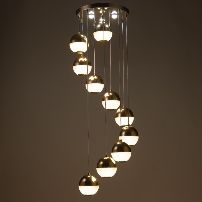 Каскад Каскад "Лакшери" 10LED+3LED 79Вт ПДУ золото 40х40х200см BayerLux