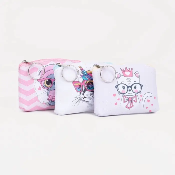 Кошелёк детский &laquo;Кошки и собаки&raquo; Выбражулька, маленький, монетница, МИКС