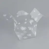 Коробка подарочная новогодняя складная ПВХ &laquo;Праздничное настроение&raquo; 11&times;11&times;11 см .