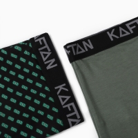 Набор трусов KAFTAN "Be Rich" 2 пары, цв. черный/хаки, р-р 46