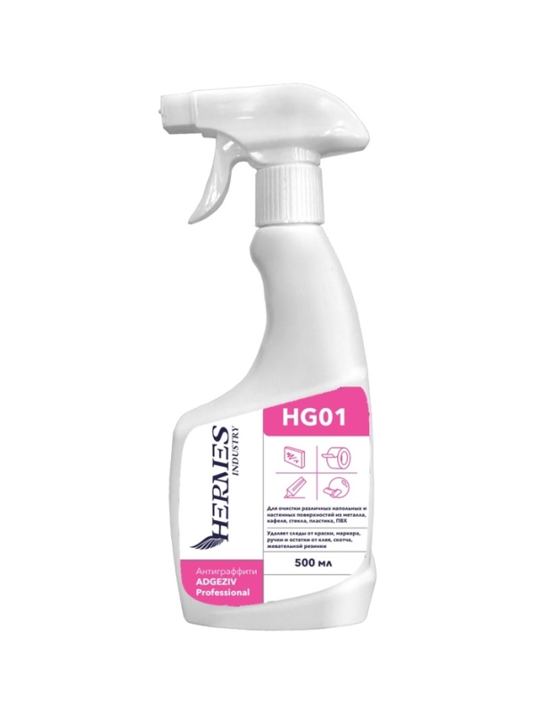 Средство для удаления граффити и остатков адгезивных продуктов HERMES INDUSTRY, 500 мл Средство для удаления граффити и остатков адгезивных продуктов HERMES INDUSTRY, 500 мл