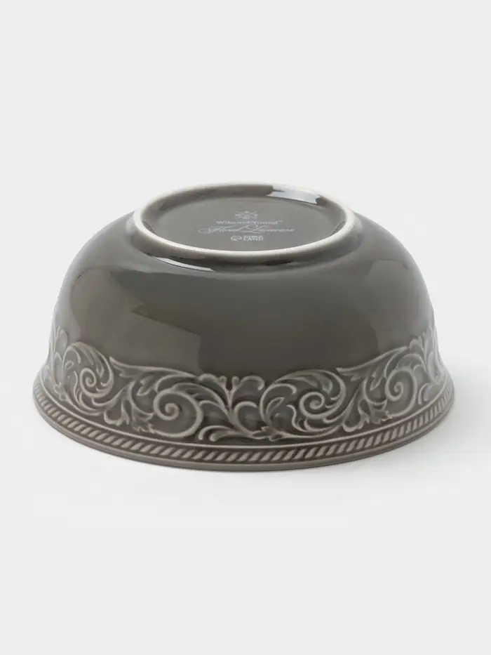 Салатник WY Floral Laceware, 700 мл, d=15 см, фарфор, серая