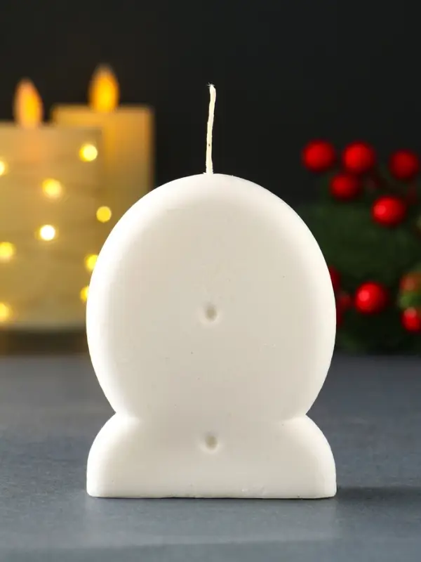 Свеча новогодняя с предсказанием Свеча новогодняя с предсказанием "Снегурочка" 7х2х9 см