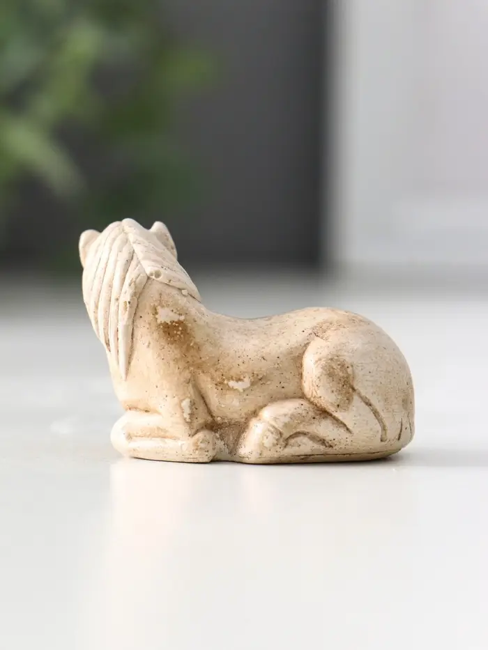Фигура Нэцкэ «Лошадь №2», 3×4.5×3 см, слоновая кость