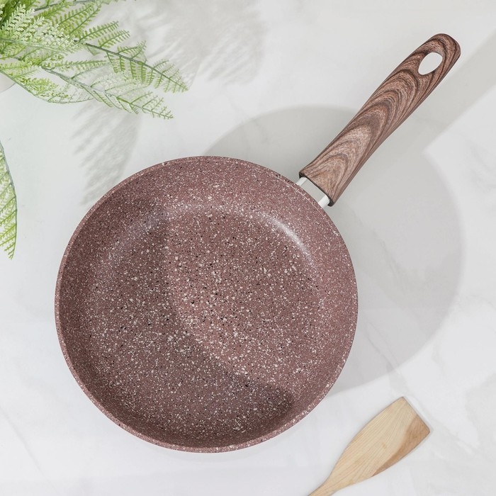 Сковорода Доляна «Брауни», d=24 см, пластиковая ручка, антипригарное покрытие, индукция Сковорода Доляна «Брауни», d=24 см, пластиковая ручка, антипригарное покрытие, индукция