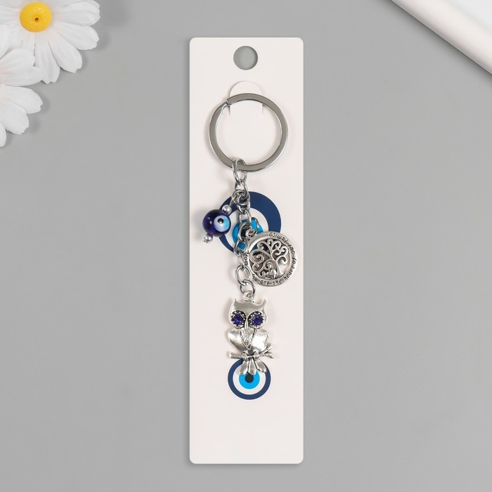 Брелок от сглаза металл Брелок от сглаза металл "Сова с деревом" 7,5 см