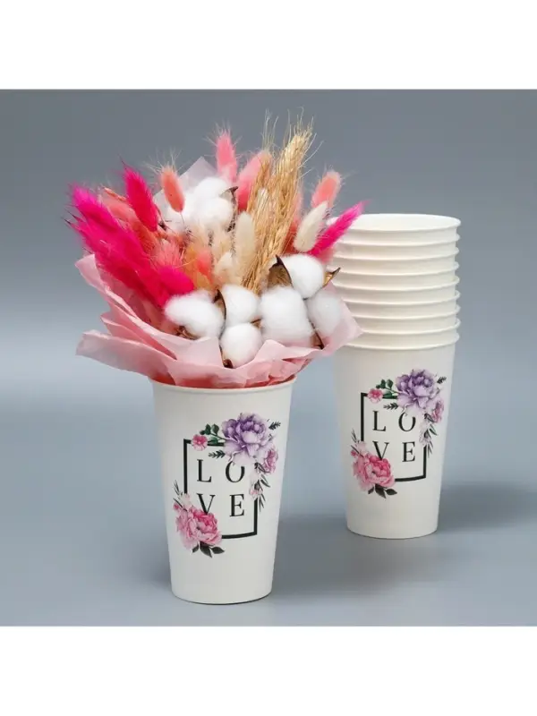 Стакан для цветов влагостойкий &laquo;Рамка&raquo;, 400 мл