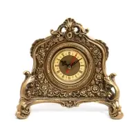 Часы настольные интерьерные каминные, 21&times;19&times;6.5 см, d=7 см, золото