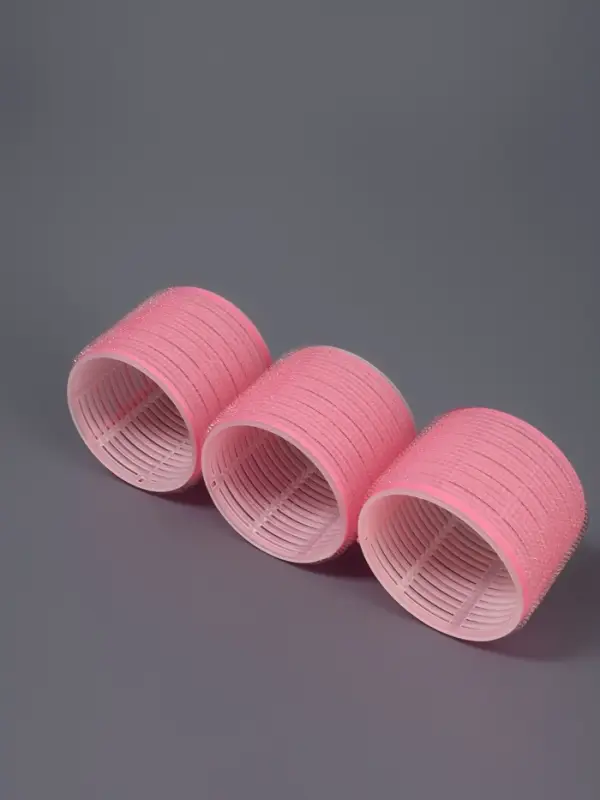 Бигуди &laquo;Липучка&raquo;, d=7.5 см, 4 шт., розовый