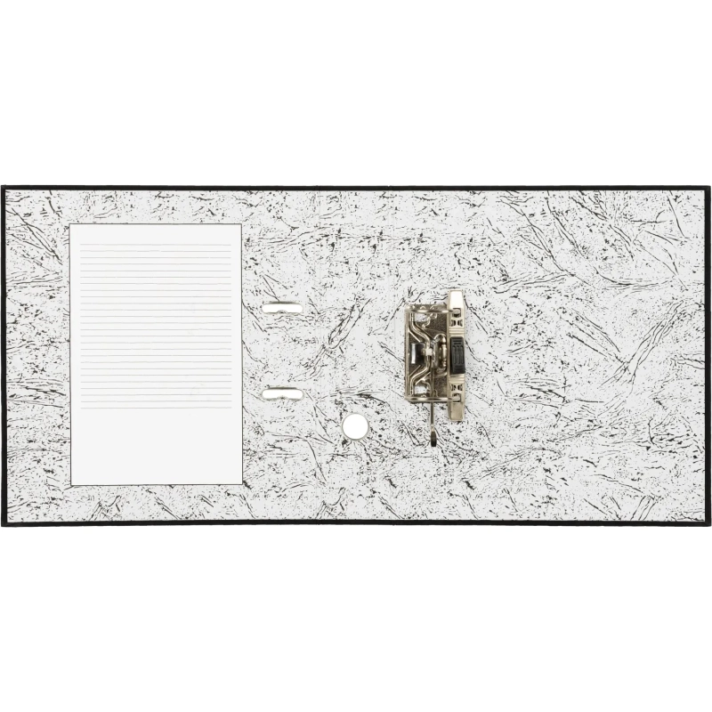 Папка-регистратор 75мм Attache А4 черная РР/бумага без мет. уголка