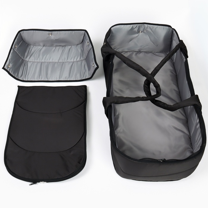 Люлька-переноска для новорожденных  «Ассорти», цвет чёрный