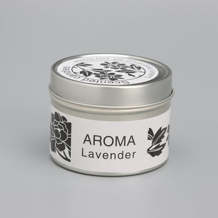 Свеча ароматическая в банке, море, цветы, 4,5х6 см, МИКС Свеча ароматическая в банке, море, цветы, 4,5х6 см, МИКС