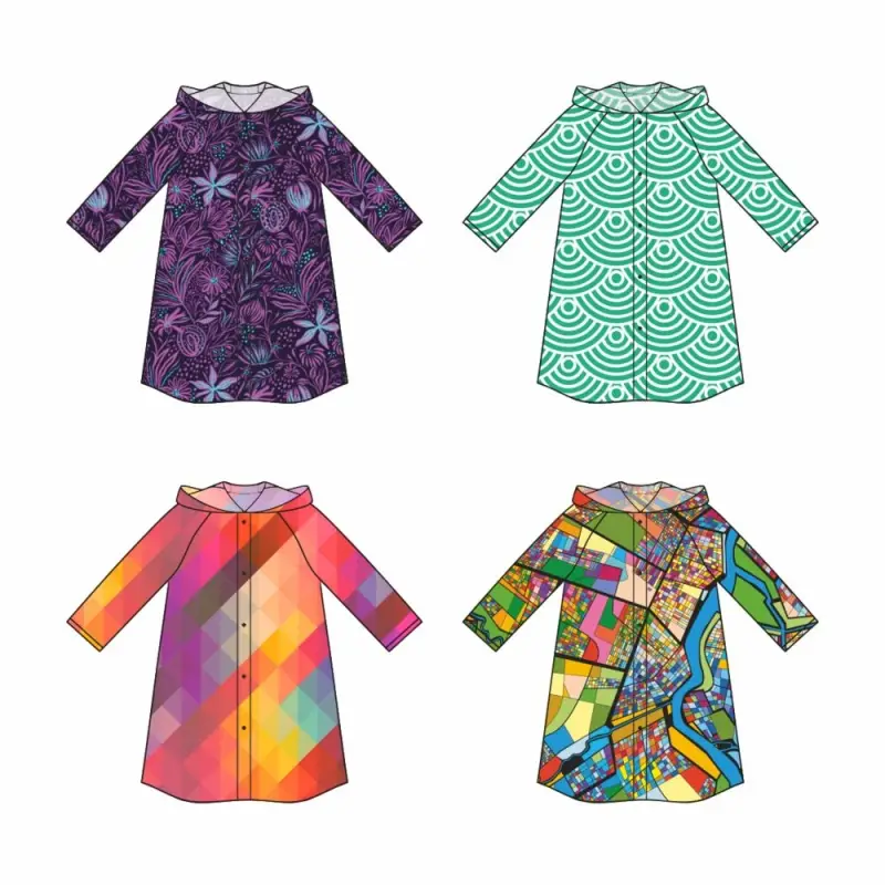 Дождевик классический RainCoat на заказ, разноцветный, единый размер Дождевик классический RainCoat на заказ, разноцветный, единый размер