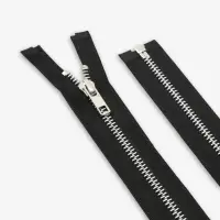 Молния металлическая, №5, разъёмная, замок автомат, 80 см, чёрная