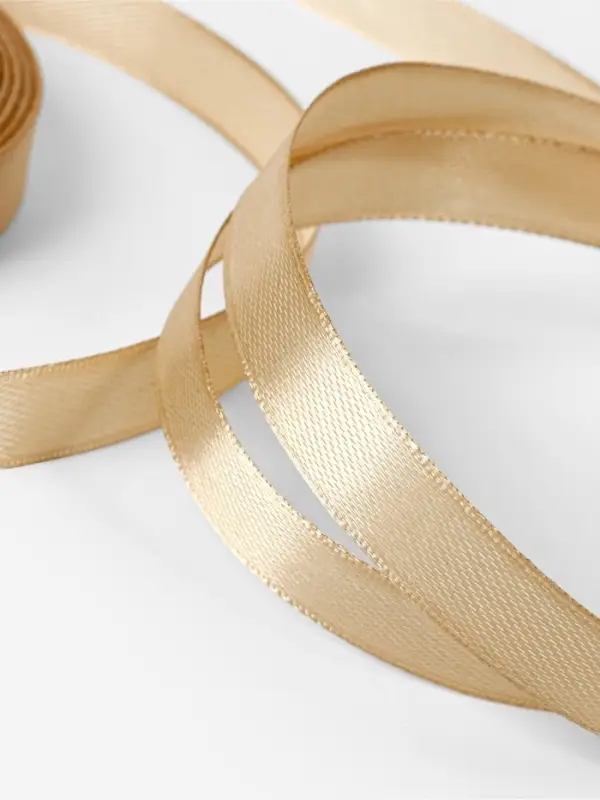 Лента атласная, 12 мм, 23±1 м, тёмно-бежевая №123 Лента атласная, 12 мм, 23±1 м, тёмно-бежевая №123