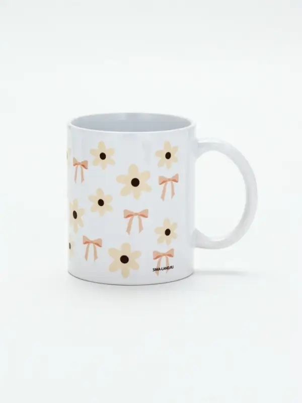 Кружка керамическая &laquo;С 8 марта! Бантики&raquo;, 320 мл