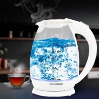 Чайник HYK-G2409 1.7л. 2200Вт белый серебристый