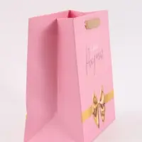 Пакет подарочный &laquo;С Днём рождения. Бант&raquo;, 27&times;23&times;11.5 см