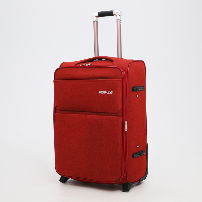 Чемодан средний 52 л (M), отдел на молнии, кодовый замок, с расширением, цвет бордовый Чемодан средний 52 л (M), отдел на молнии, кодовый замок, с расширением, цвет бордовый