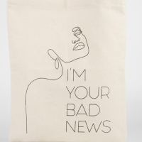 Сумка - шопер Your bad news, 35 х 0,5 х 40 см, отд без молнии, без подклада