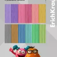 Пластилин 12 цветов ErichKrause Jolly Friends Candy, плавающий, со стеком