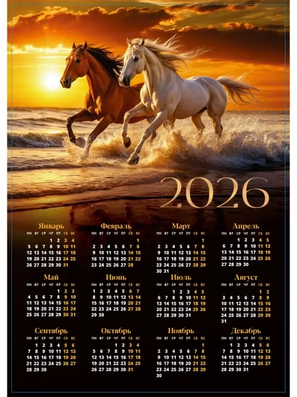 Календарь 2026 «Закат», А3 Календарь 2026 «Закат», А3