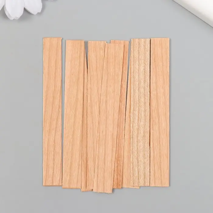 Фитиль для свечи дерево без держателя 1х8 см