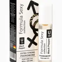 Парфюмерное масло женское с феромонами Formula Sexy Collection Black Pepper U108, 8 мл (по мотивам Black Pepper & Amber, Neroli (Zielinski & Rozen)