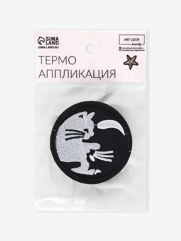 Термоаппликация &laquo;Кошки&raquo;, d=6 см, разноцветная