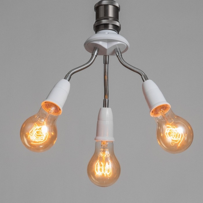 Светильник Светильник "Синди трио" Е27/(3хЕ27) 15Вт белый 8х8х22см BayerLux